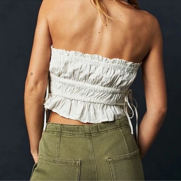 Free People Gabby Tube Top White Size XS - Picture 9 of 14